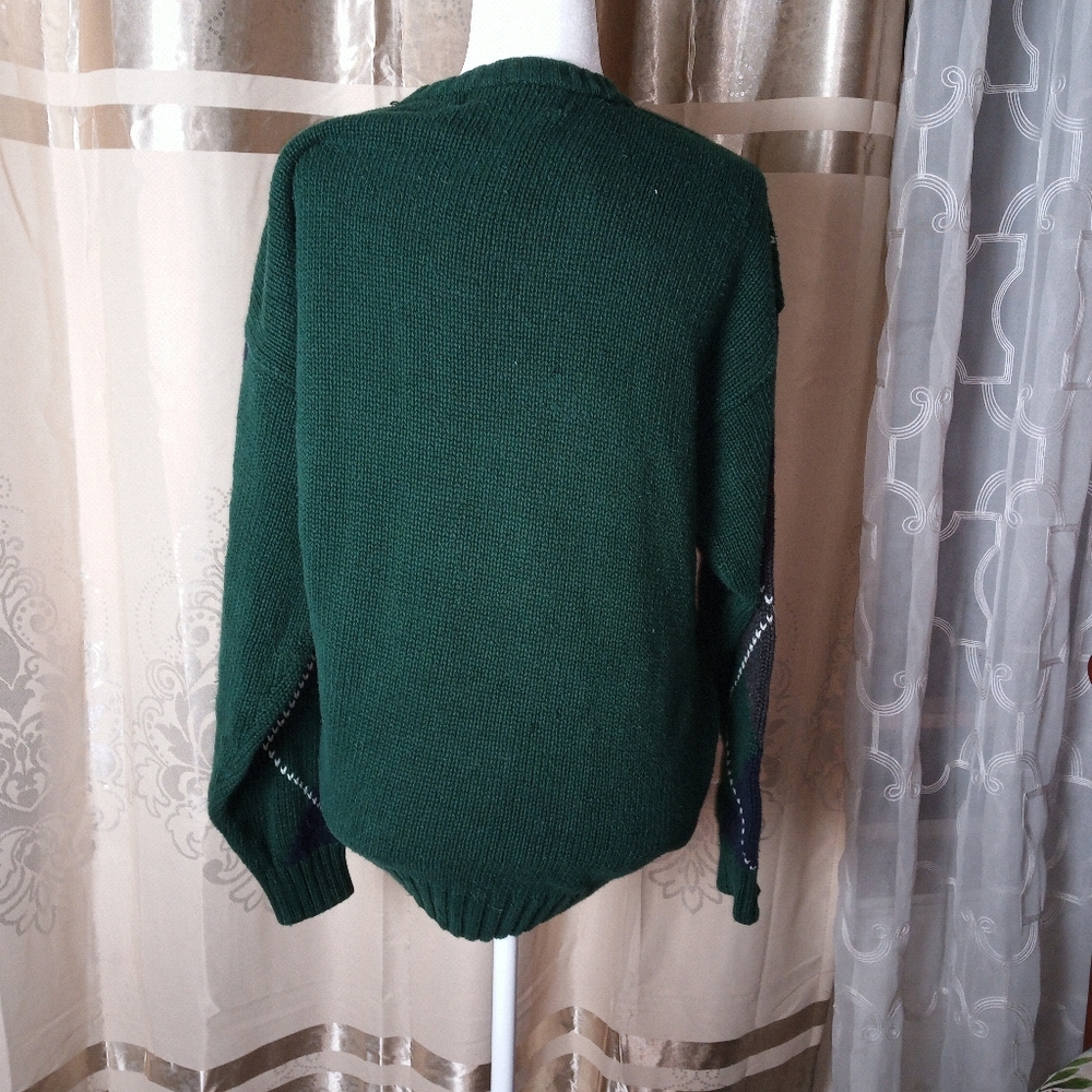 Green Patterned Sweater - Picture 2 of 2
